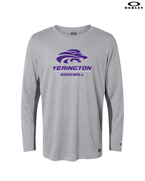 Yerington HS Baseball Split - Mens Oakley Longsleeve