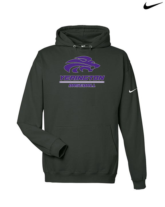 Yerington HS Baseball Split - Nike Club Fleece Hoodie