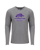 Yerington HS Baseball Split - Tri-Blend Long Sleeve