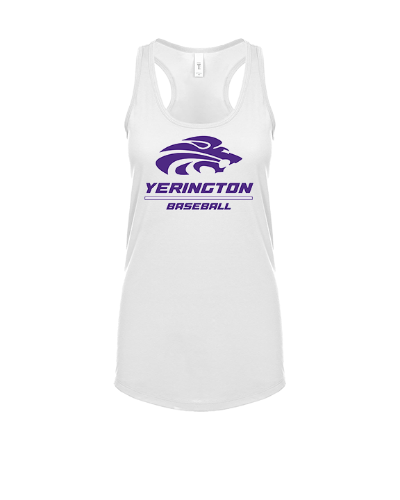 Yerington HS Baseball Split - Womens Tank Top