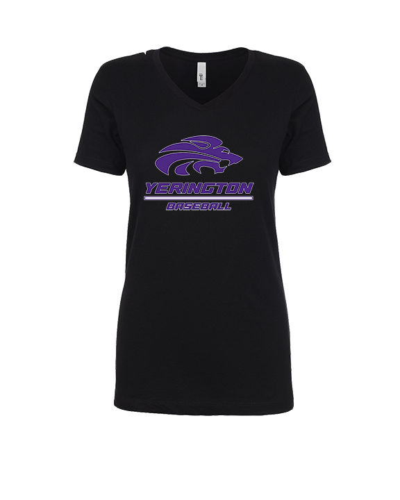 Yerington HS Baseball Split - Womens Vneck