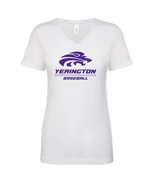 Yerington HS Baseball Split - Womens Vneck