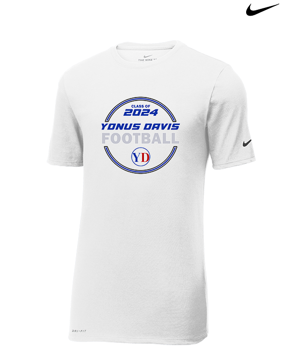 Yonus Davis Foundation Football Class Of - Mens Nike Cotton Poly Tee
