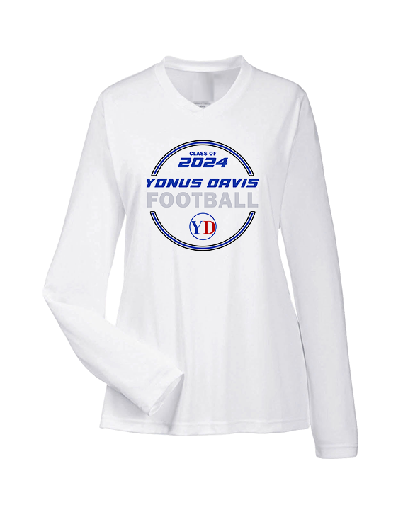 Yonus Davis Foundation Football Class Of - Womens Performance Longsleeve