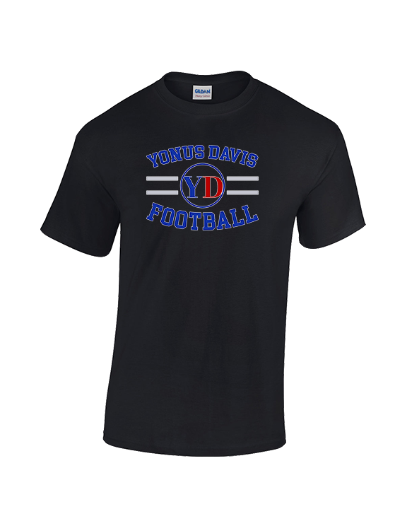 Yonus Davis Foundation Football Curve - Cotton T-Shirt