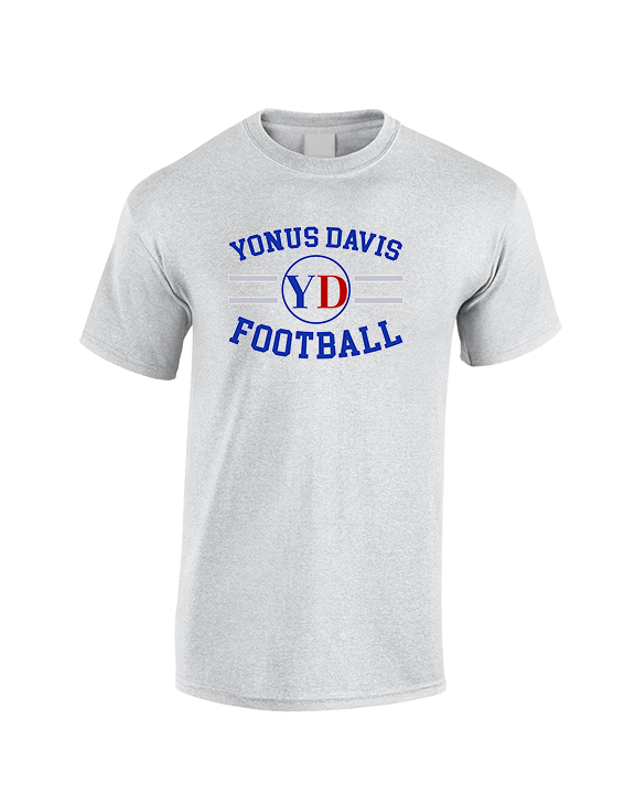 Yonus Davis Foundation Football Curve - Cotton T-Shirt