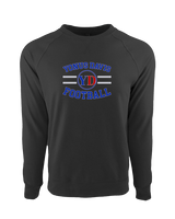 Yonus Davis Foundation Football Curve - Crewneck Sweatshirt