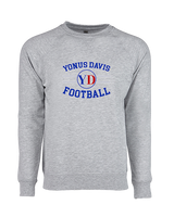 Yonus Davis Foundation Football Curve - Crewneck Sweatshirt