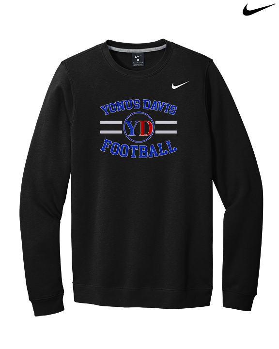 Yonus Davis Foundation Football Curve - Mens Nike Crewneck
