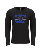 Yonus Davis Foundation Football Curve - Tri-Blend Long Sleeve