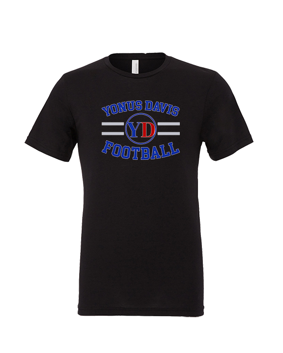 Yonus Davis Foundation Football Curve - Tri-Blend Shirt