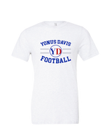 Yonus Davis Foundation Football Curve - Tri-Blend Shirt
