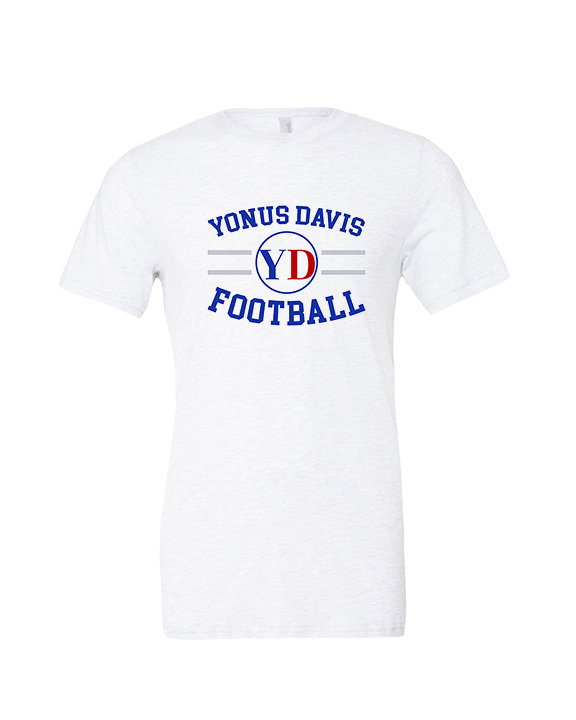 Yonus Davis Foundation Football Curve - Tri-Blend Shirt