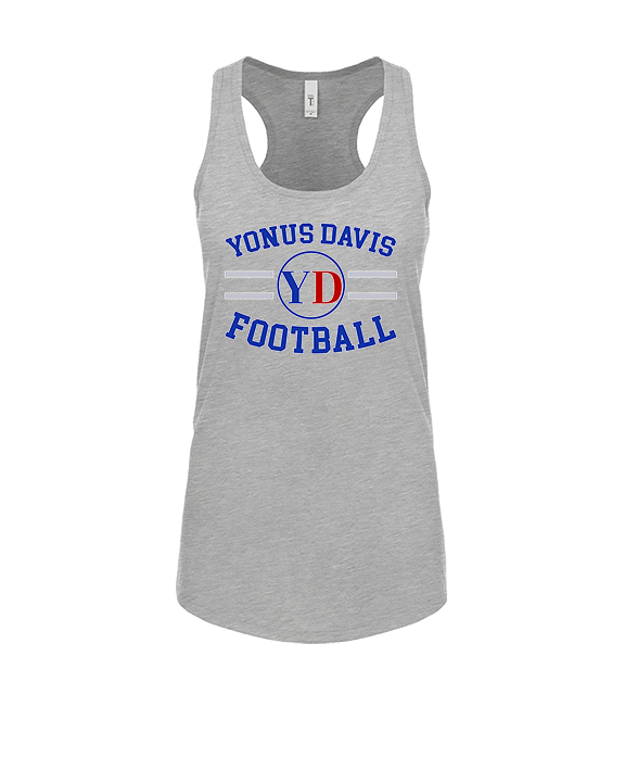 Yonus Davis Foundation Football Curve - Womens Tank Top