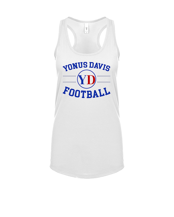 Yonus Davis Foundation Football Curve - Womens Tank Top