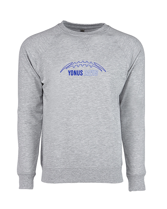 Yonus Davis Foundation Football Laces - Crewneck Sweatshirt