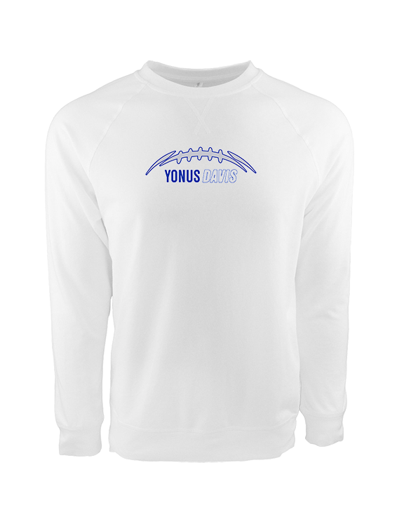 Yonus Davis Foundation Football Laces - Crewneck Sweatshirt