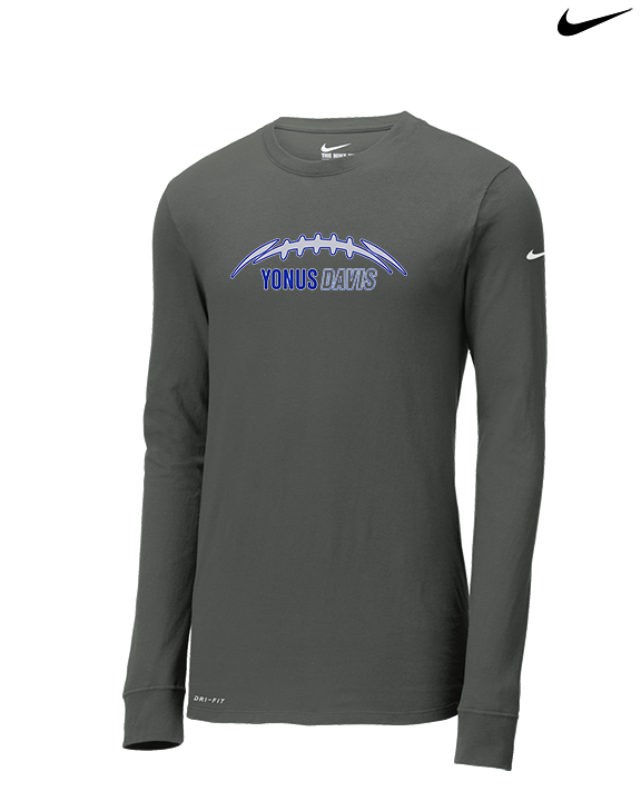 Yonus Davis Foundation Football Laces - Mens Nike Longsleeve
