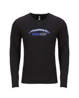 Yonus Davis Foundation Football Laces - Tri-Blend Long Sleeve