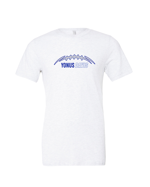 Yonus Davis Foundation Football Laces - Tri-Blend Shirt