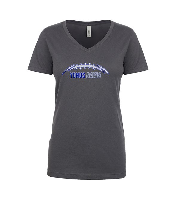 Yonus Davis Foundation Football Laces - Womens Vneck