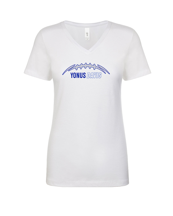 Yonus Davis Foundation Football Laces - Womens Vneck