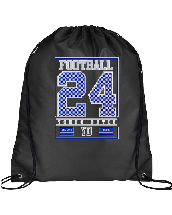 Yonus Davis Foundation Football Last Ride - Drawstring Bag