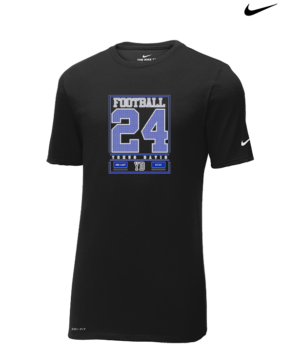 Yonus Davis Foundation Football Last Ride - Mens Nike Cotton Poly Tee