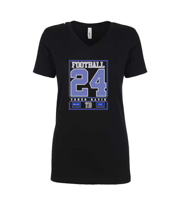 Yonus Davis Foundation Football Last Ride - Womens Vneck