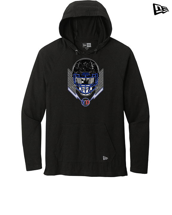 Yonus Davis Foundation Football Skull Crusher - New Era Tri-Blend Hoodie