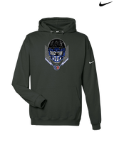 Yonus Davis Foundation Football Skull Crusher - Nike Club Fleece Hoodie