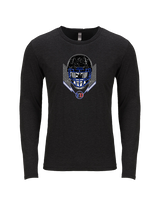 Yonus Davis Foundation Football Skull Crusher - Tri-Blend Long Sleeve