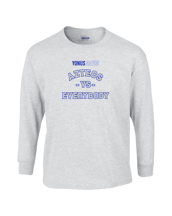 Yonus Davis Foundation Football Vs Everybody - Cotton Longsleeve