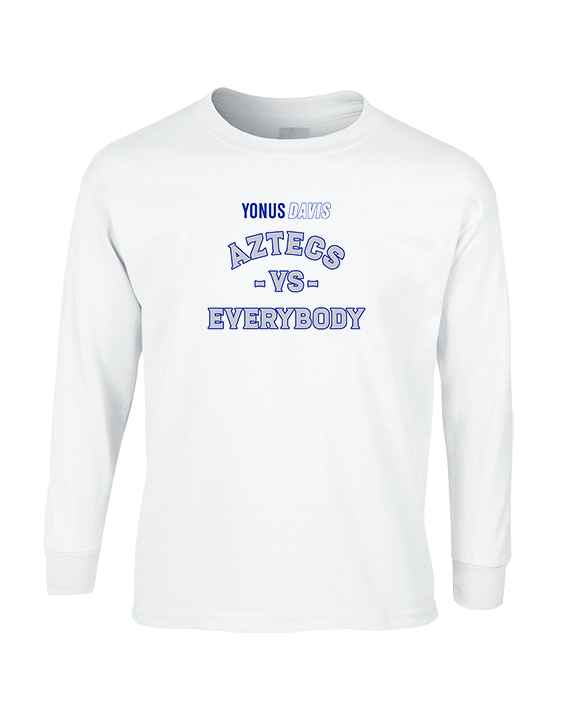 Yonus Davis Foundation Football Vs Everybody - Cotton Longsleeve