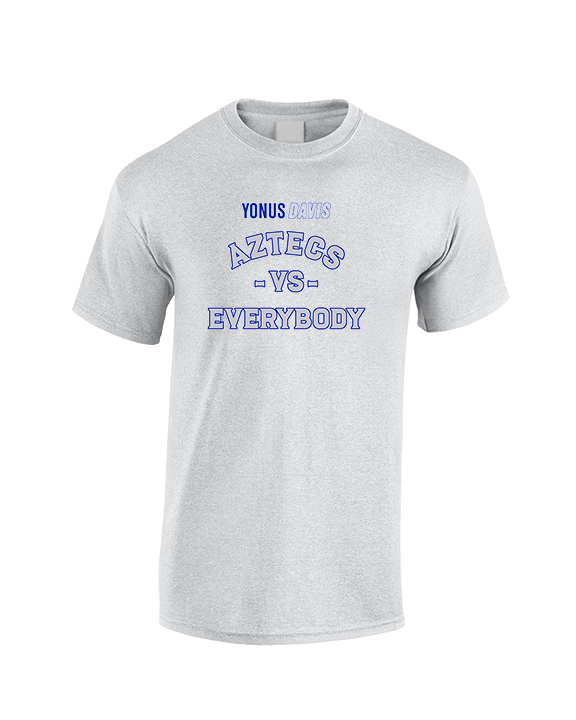 Yonus Davis Foundation Football Vs Everybody - Cotton T-Shirt