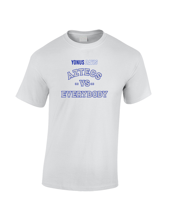 Yonus Davis Foundation Football Vs Everybody - Cotton T-Shirt