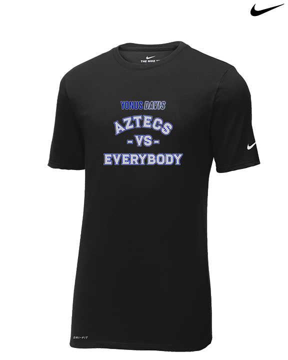 Yonus Davis Foundation Football Vs Everybody - Mens Nike Cotton Poly Tee