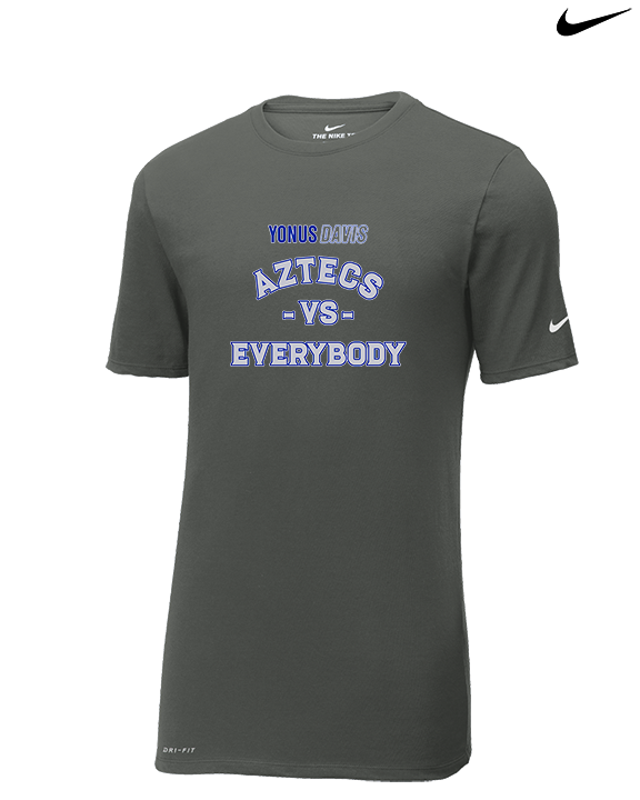 Yonus Davis Foundation Football Vs Everybody - Mens Nike Cotton Poly Tee