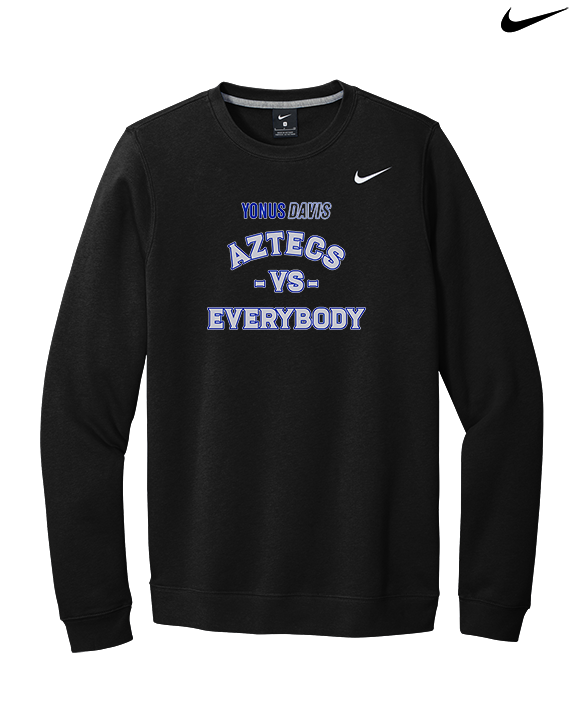 Yonus Davis Foundation Football Vs Everybody - Mens Nike Crewneck