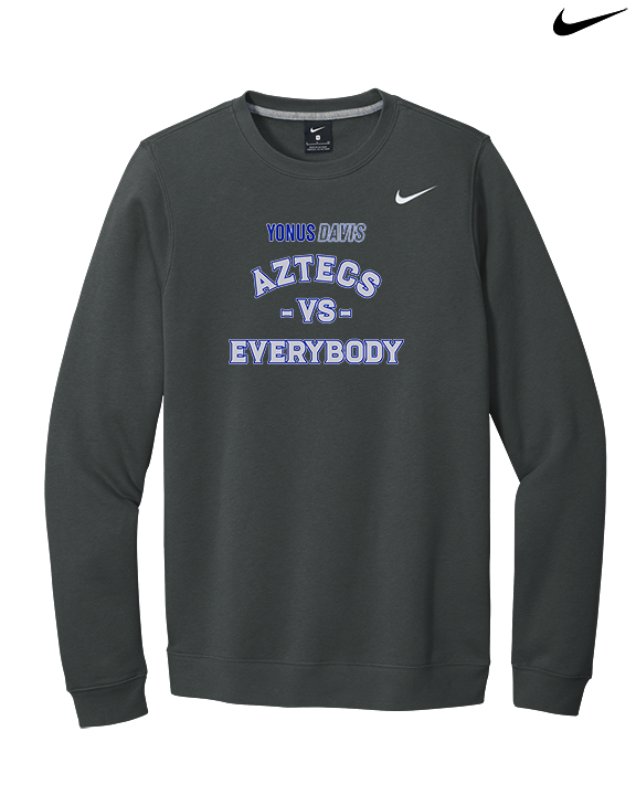 Yonus Davis Foundation Football Vs Everybody - Mens Nike Crewneck