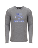 Yonus Davis Foundation Football Vs Everybody - Tri-Blend Long Sleeve