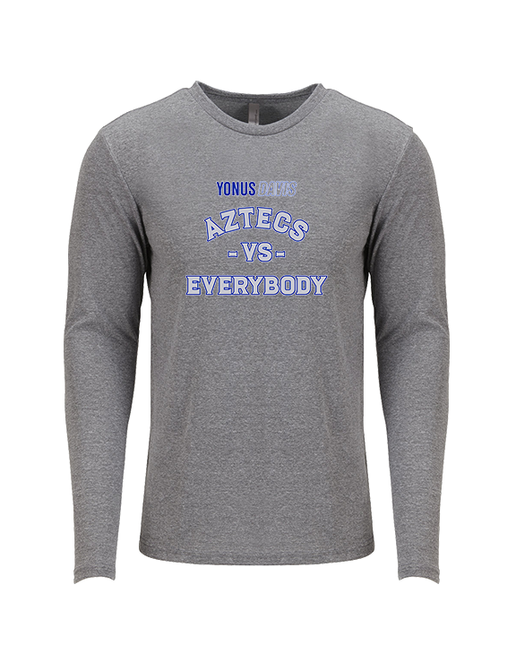 Yonus Davis Foundation Football Vs Everybody - Tri-Blend Long Sleeve