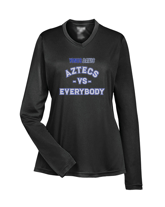 Yonus Davis Foundation Football Vs Everybody - Womens Performance Longsleeve