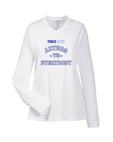 Yonus Davis Foundation Football Vs Everybody - Womens Performance Longsleeve