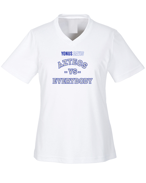 Yonus Davis Foundation Football Vs Everybody - Womens Performance Shirt