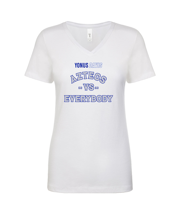 Yonus Davis Foundation Football Vs Everybody - Womens Vneck
