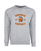 York Suburban HS Football Curve - Crewneck Sweatshirt