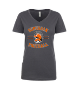 York Suburban HS Football Curve - Womens V-Neck