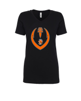 York Suburban HS Football Full Football - Womens Vneck