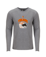 York Suburban HS Football Helmet - Tri-Blend Long Sleeve